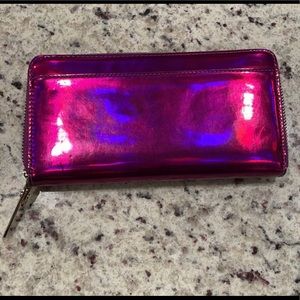 Kate Spade purple metallic wallet